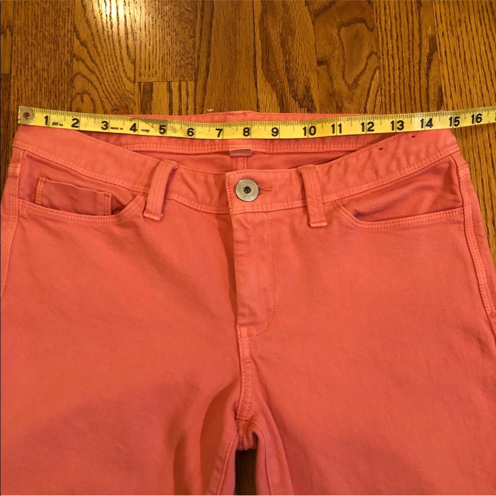 Banana Republic Sun Glow Orange Skinny Ankle Jeans - Picture 5 of 8